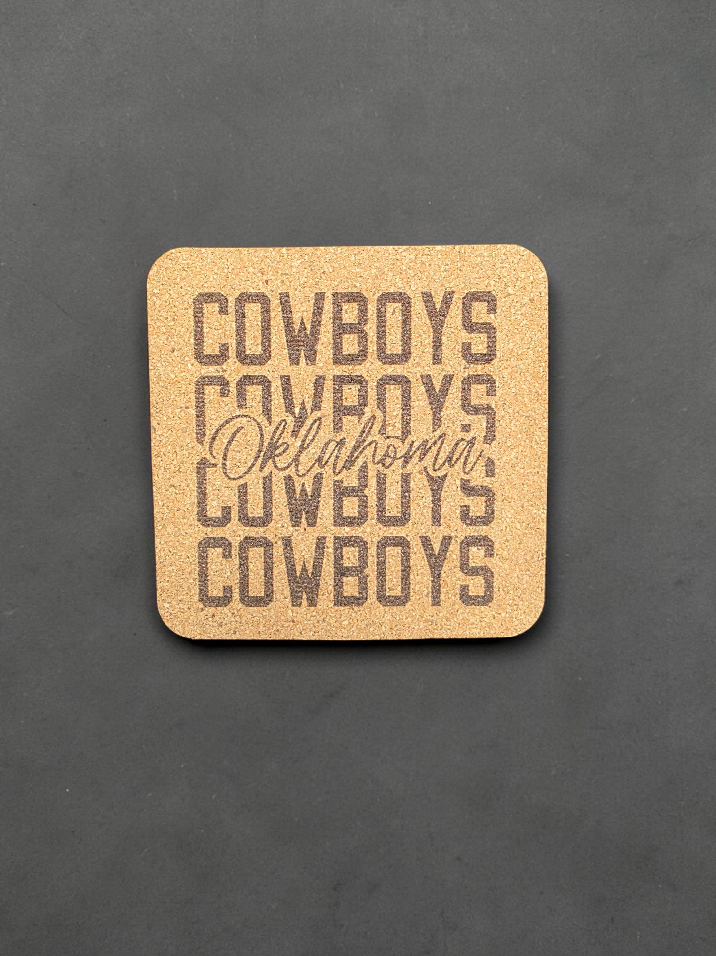 Cowboys Cork Coaster