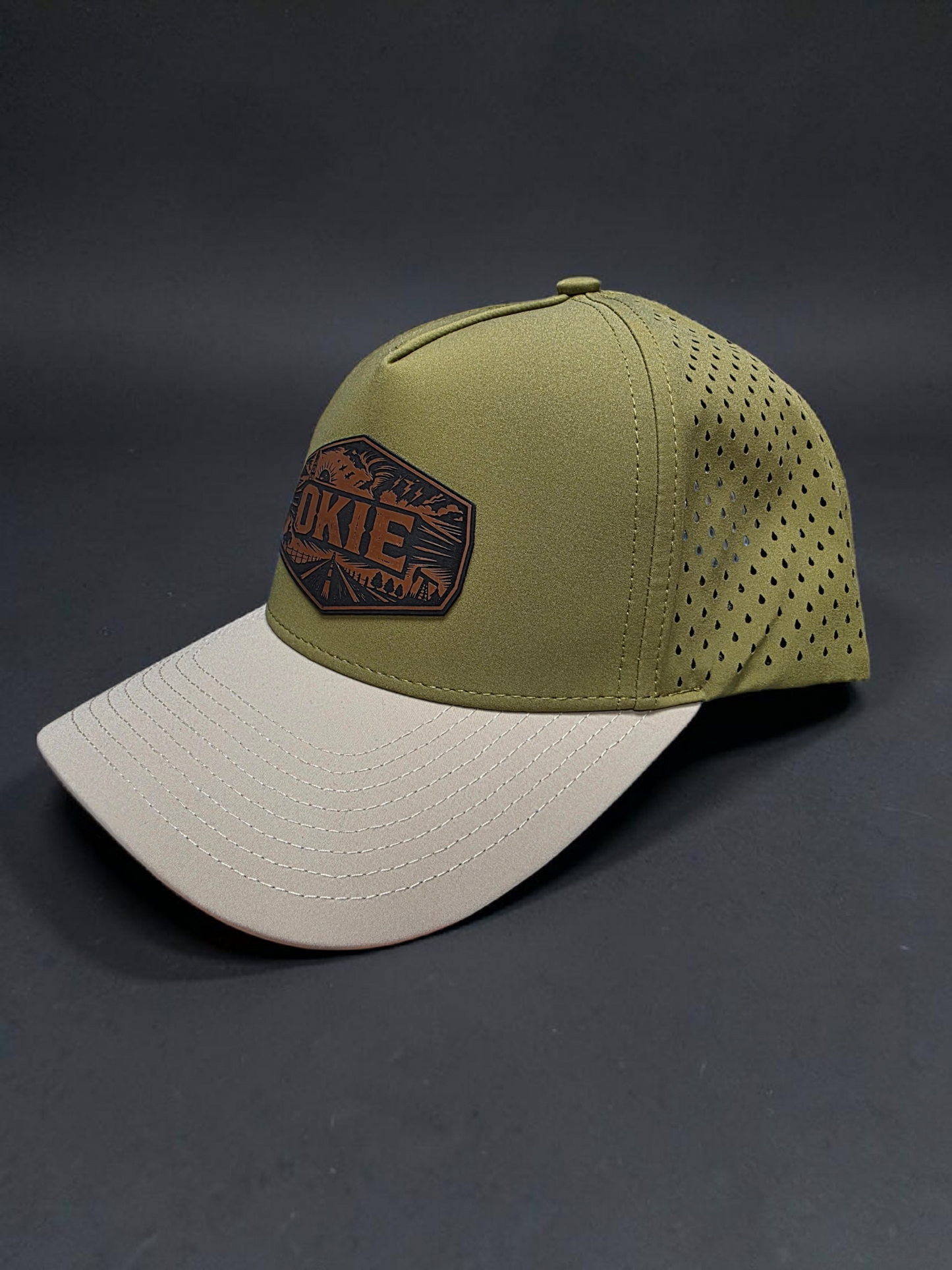 OKIE Road Performance Hat T Olive Khaki