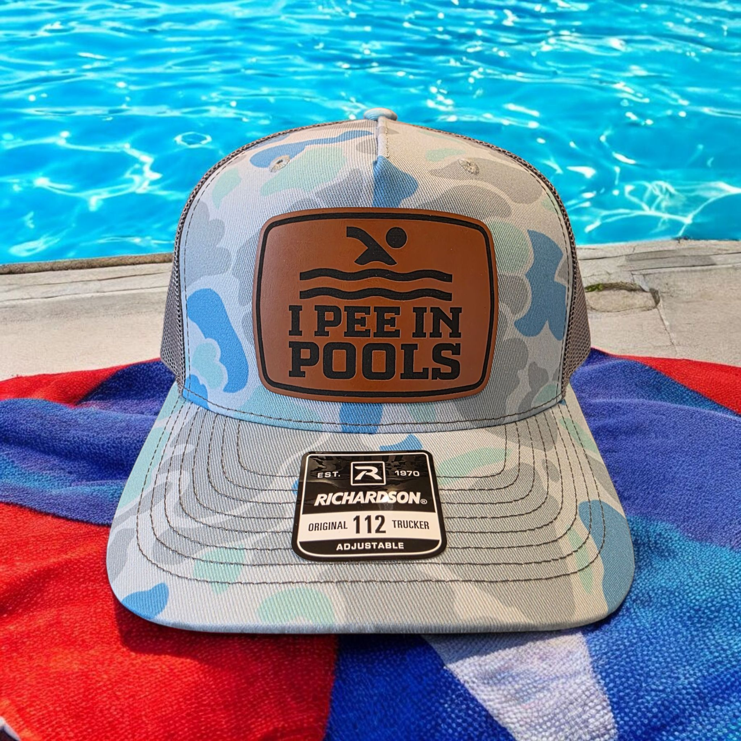 I Pee in Pools 5 Panel Trucker
