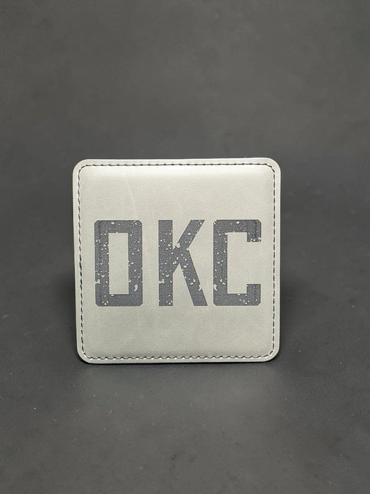 OKC Leatherette Coaster