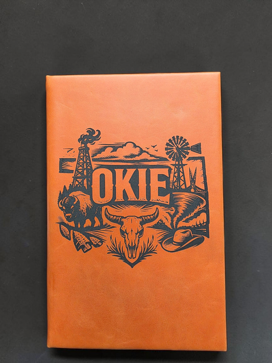 OKIE Leatherette Journal Orange