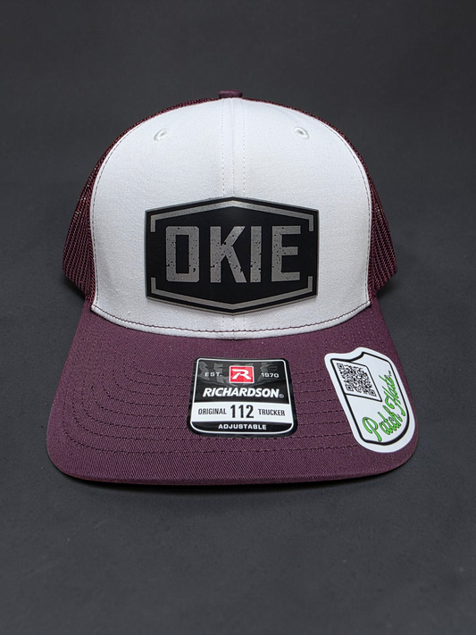 Okie Hex 112 White Maroon
