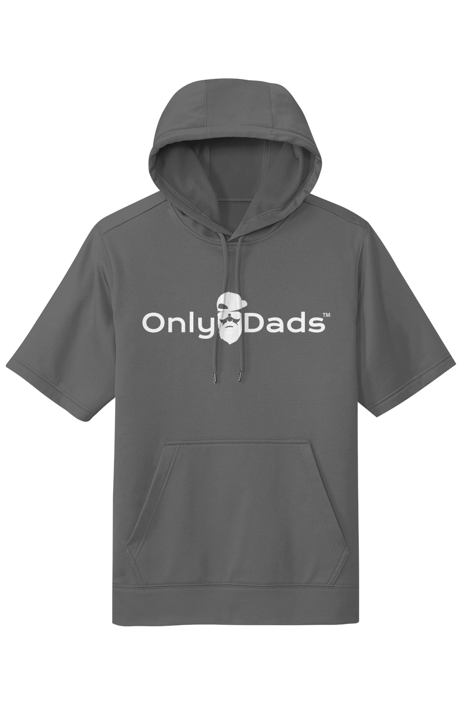 Only Dads Short Sleeve Hoodie - White Logo